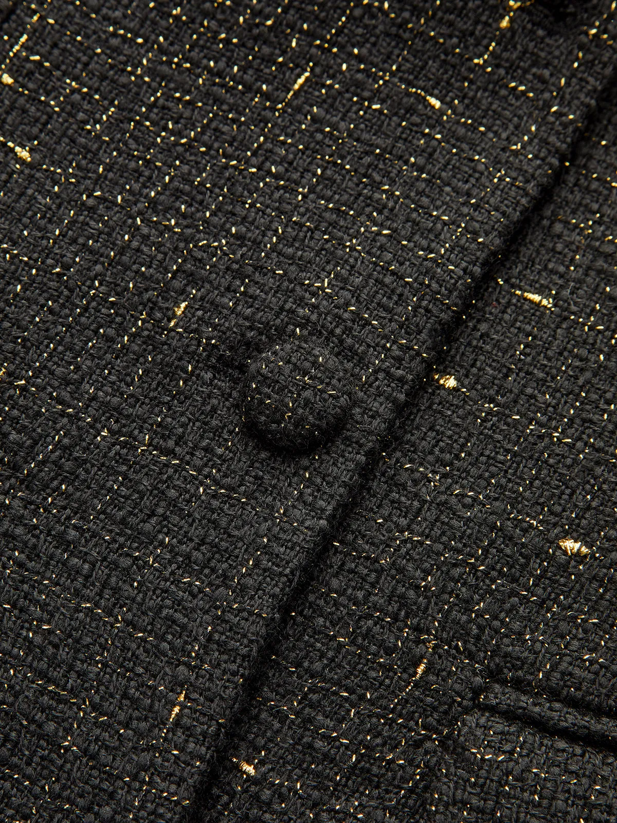 Tweed Belted Sleeveless Vest sold by COMMENSE product image thumbnail 4