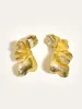 Golden Petal Earrings sold by COMMENSE