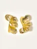 Golden Petal Earrings sold by COMMENSE