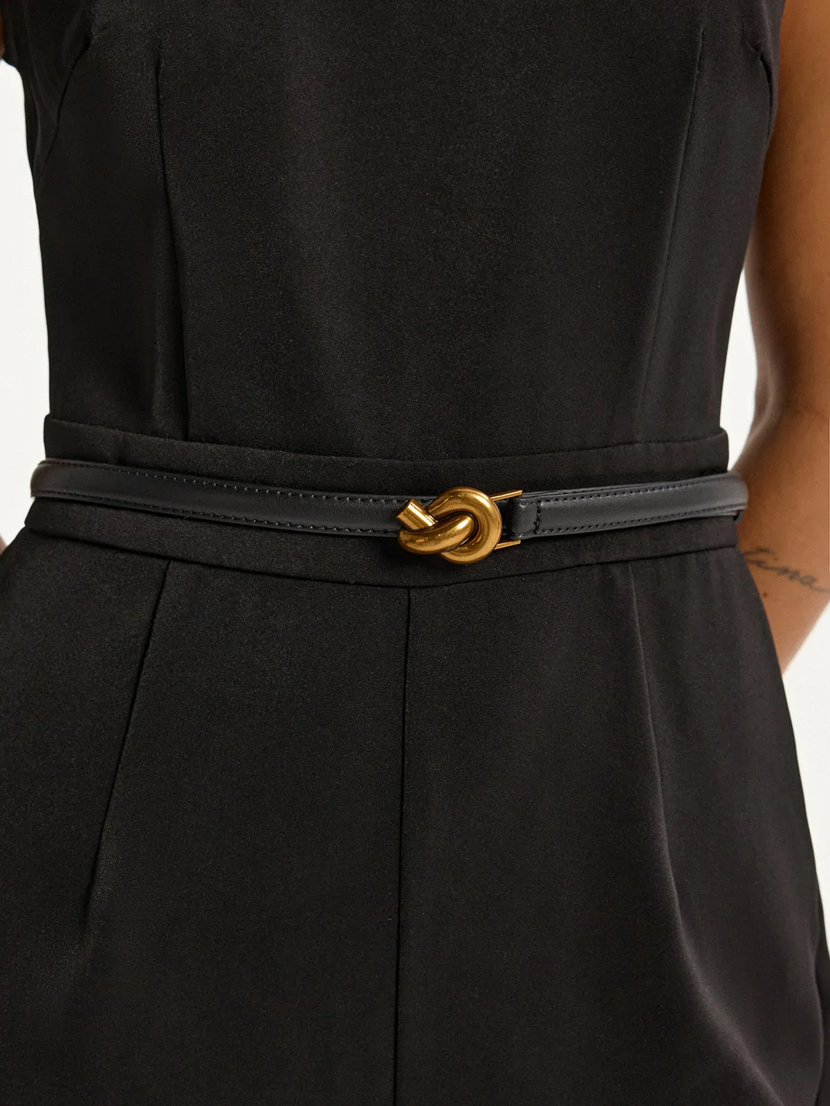Leather Twist Buckle Belt sold by COMMENSE product image thumbnail 2