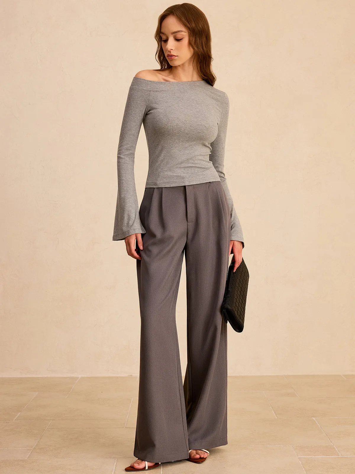 Off-Shoulder Bell-Sleeve Blouse sold by COMMENSE product image thumbnail 2