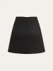 Asymmetric Striped-Panel Mini Skirt sold by COMMENSE