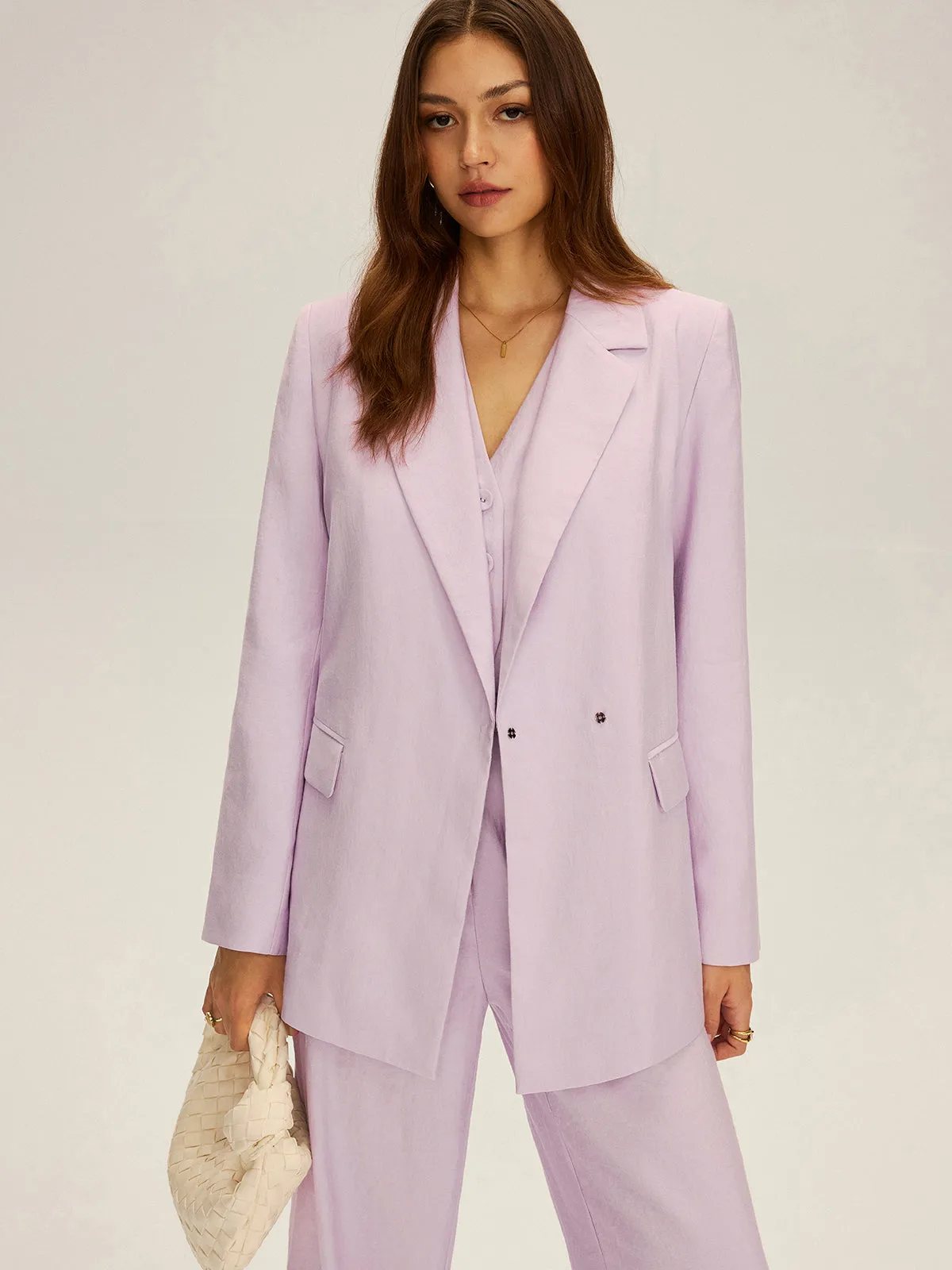 Long Sleeve Belted Blazer sold by COMMENSE product image thumbnail 5