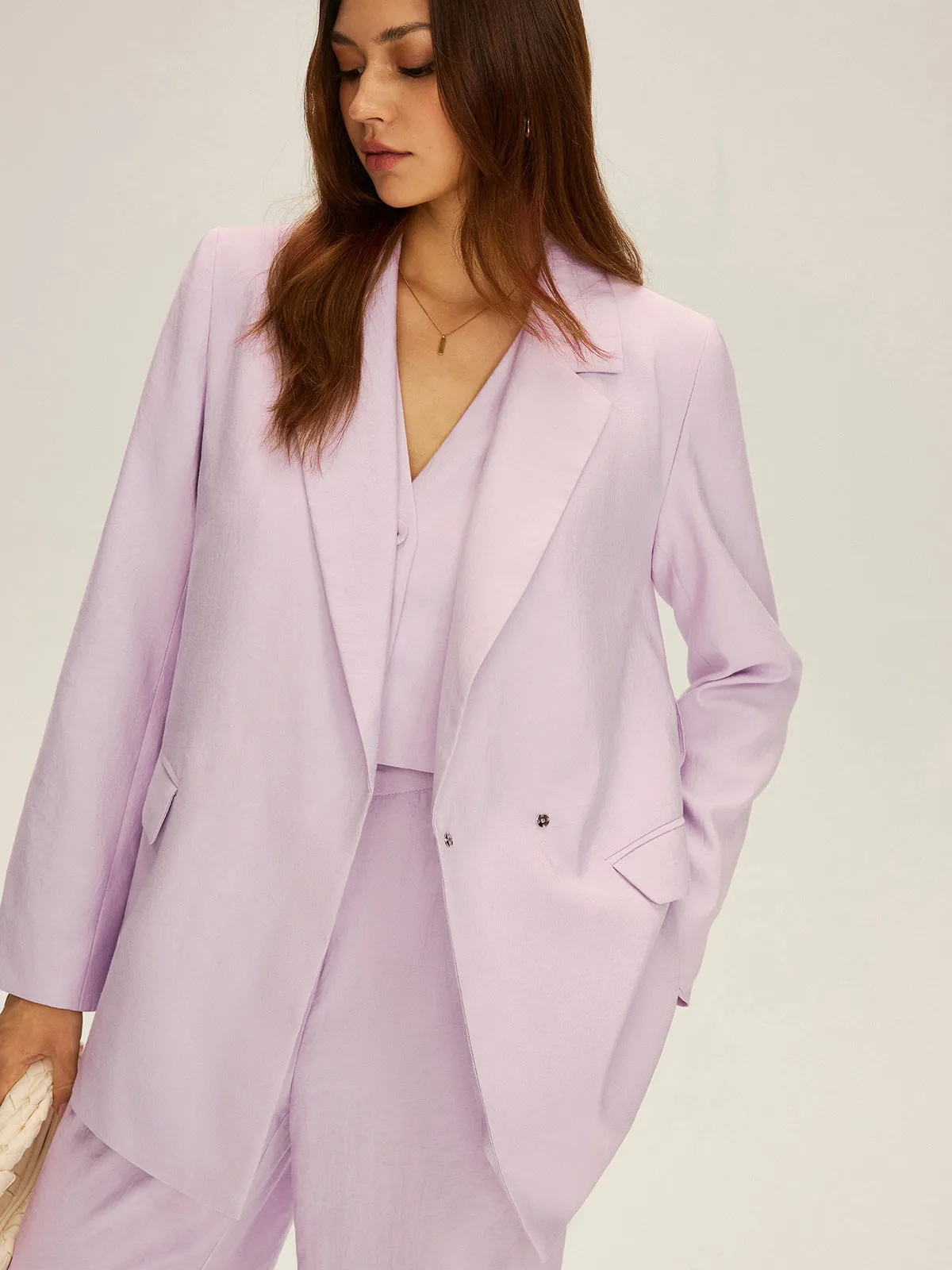 Long Sleeve Belted Blazer sold by COMMENSE product image thumbnail 2