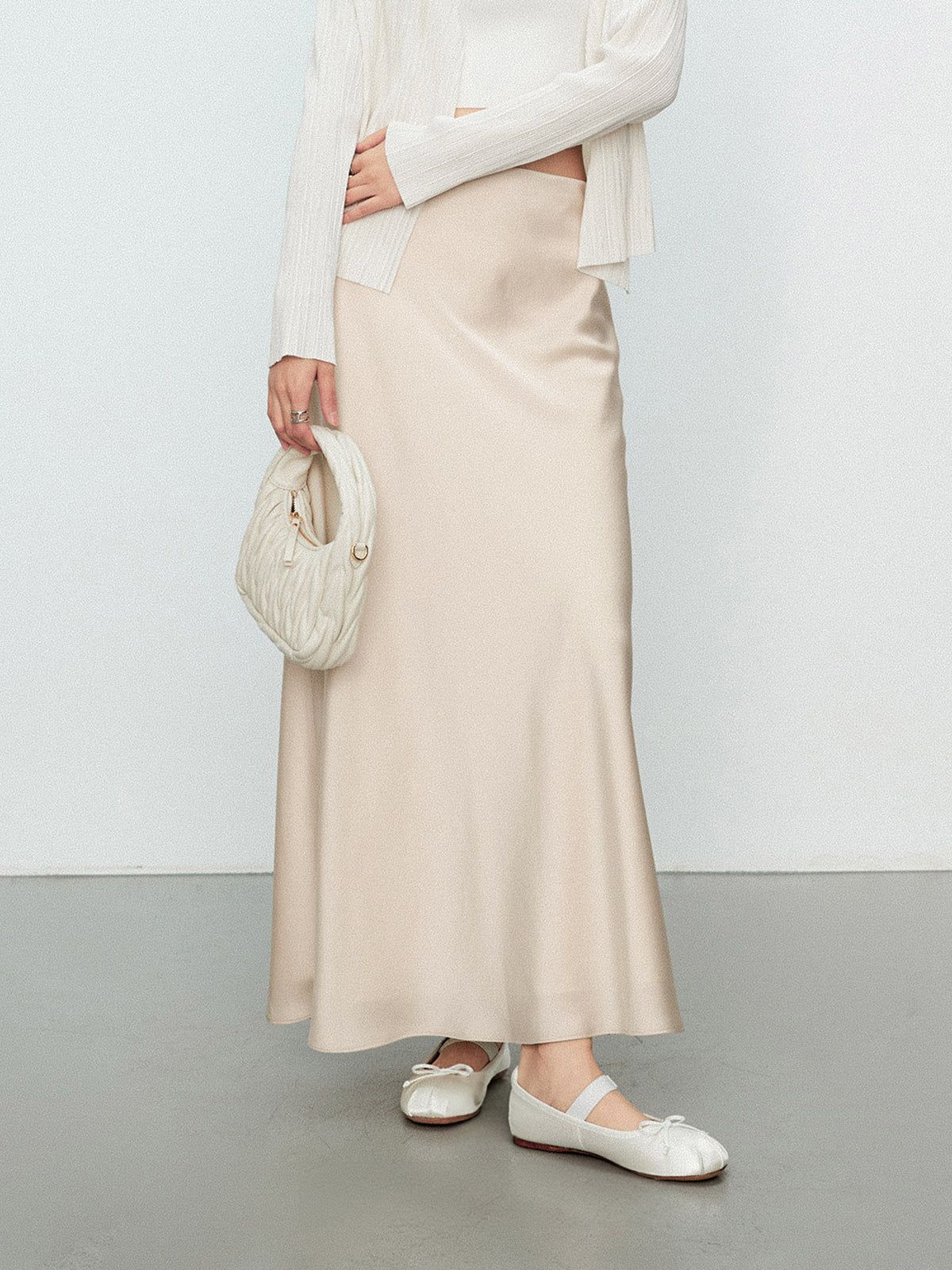 Elegant Stain Long Skirt sold by COMMENSE product image thumbnail 3