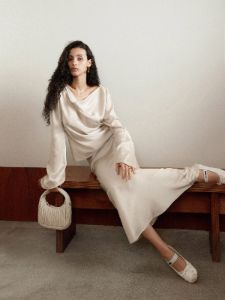 Elegant Stain Long Skirt sold by COMMENSE