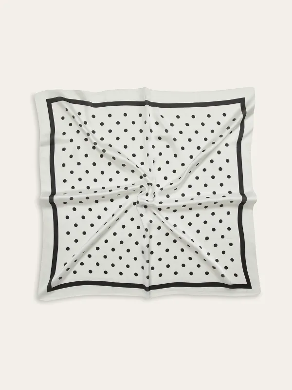Polka Dot Square Scarf sold by COMMENSE