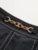 Metal Chain Detail Pleated Midi Skirt sold by COMMENSE