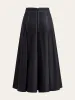 Metal Chain Detail Pleated Midi Skirt sold by COMMENSE