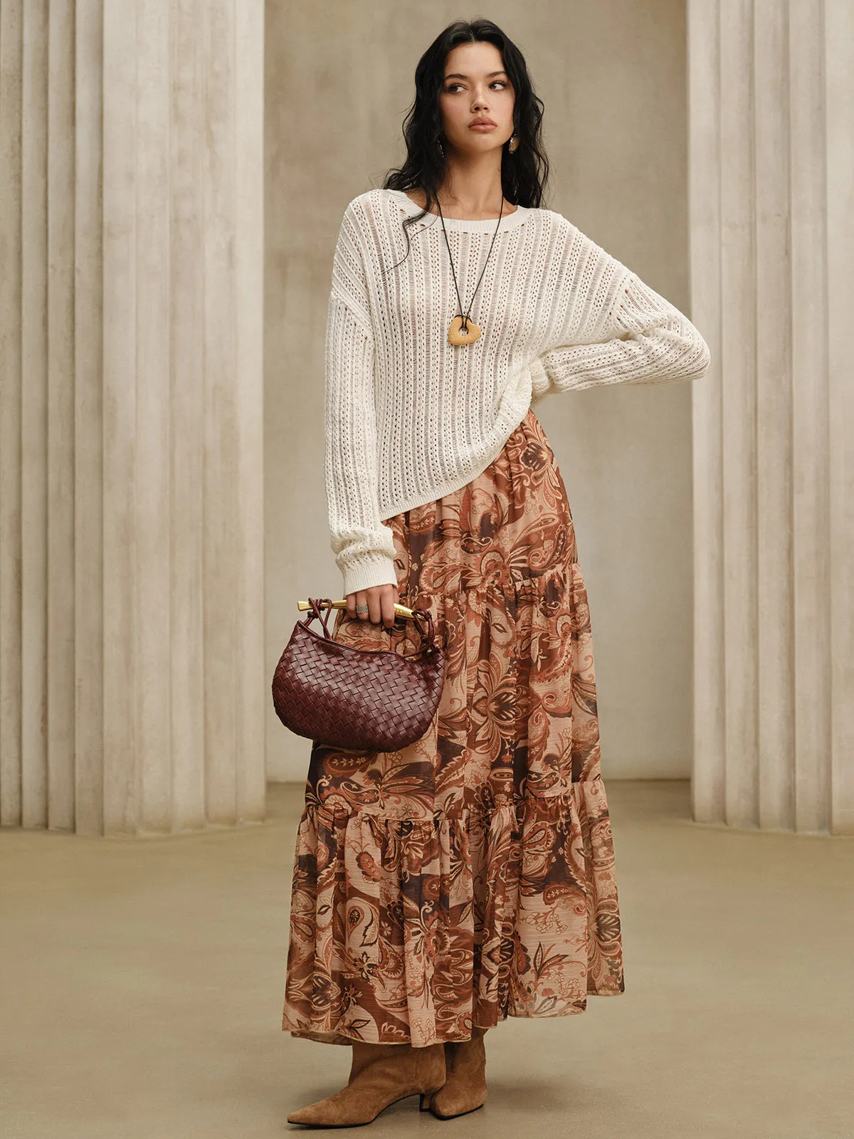 Oversized Crew Neck Sweater sold by COMMENSE product image thumbnail 4
