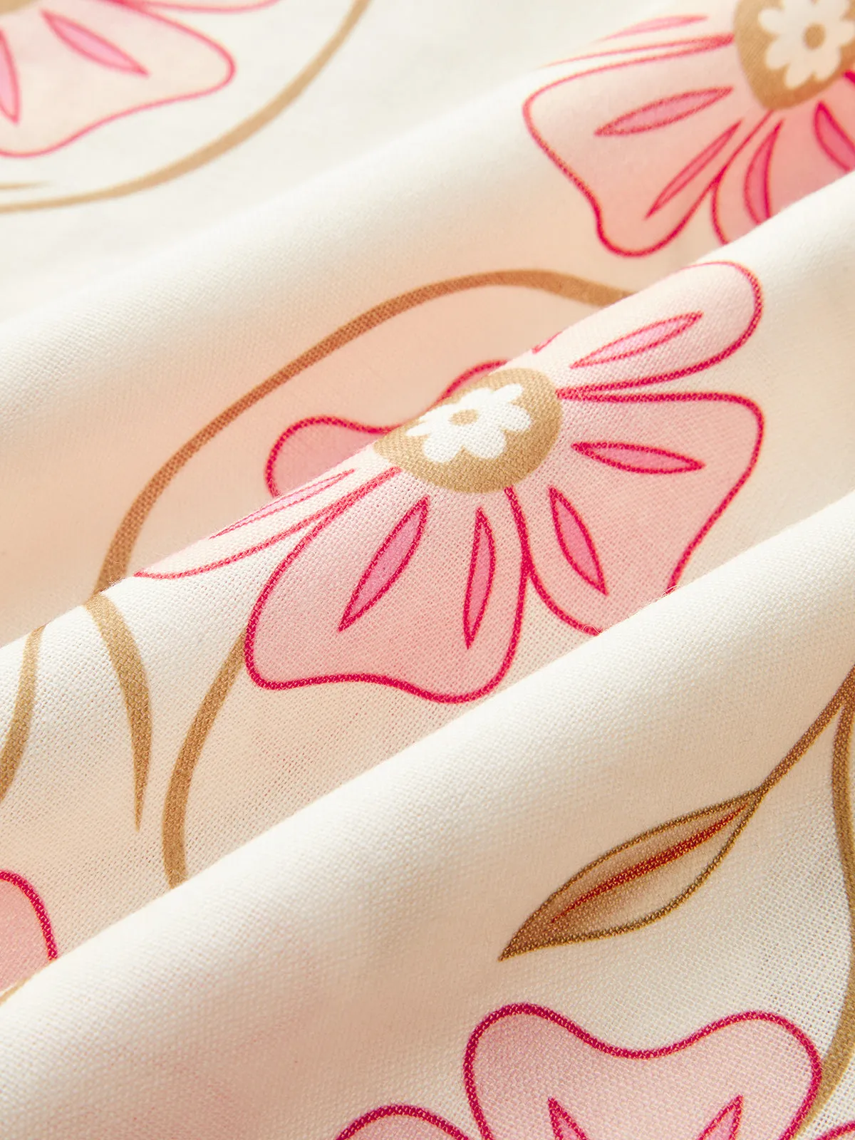 Floral Print V-Neck Backless Maxi Dress sold by COMMENSE product image thumbnail 4