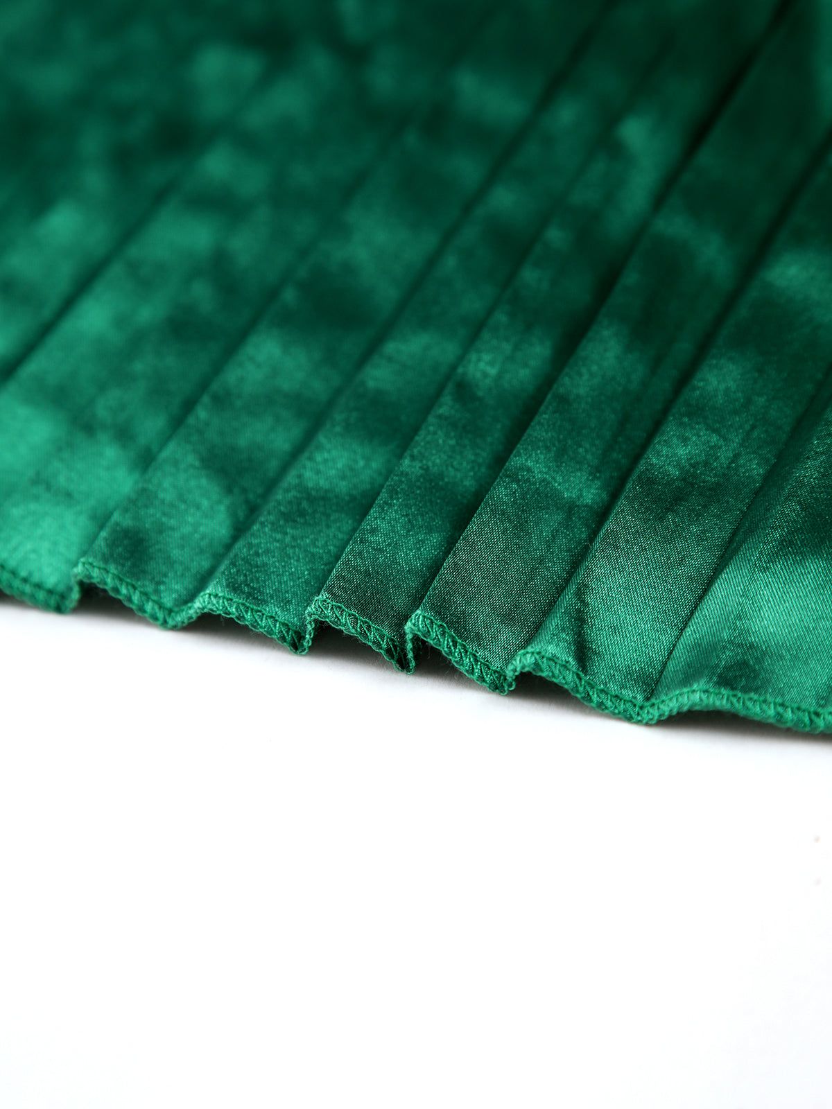 Halter Tied Open Back Satin Pleat Long Dress sold by COMMENSE product image thumbnail 3