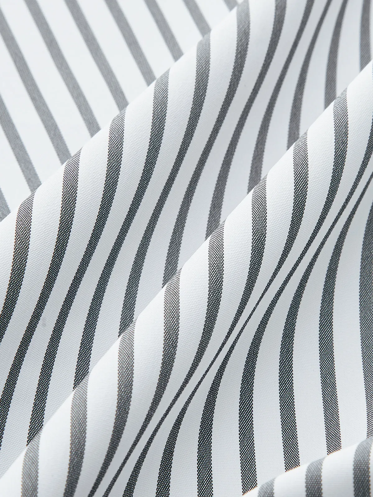 Cinched Waist Striped Button Shirt sold by COMMENSE product image thumbnail 3