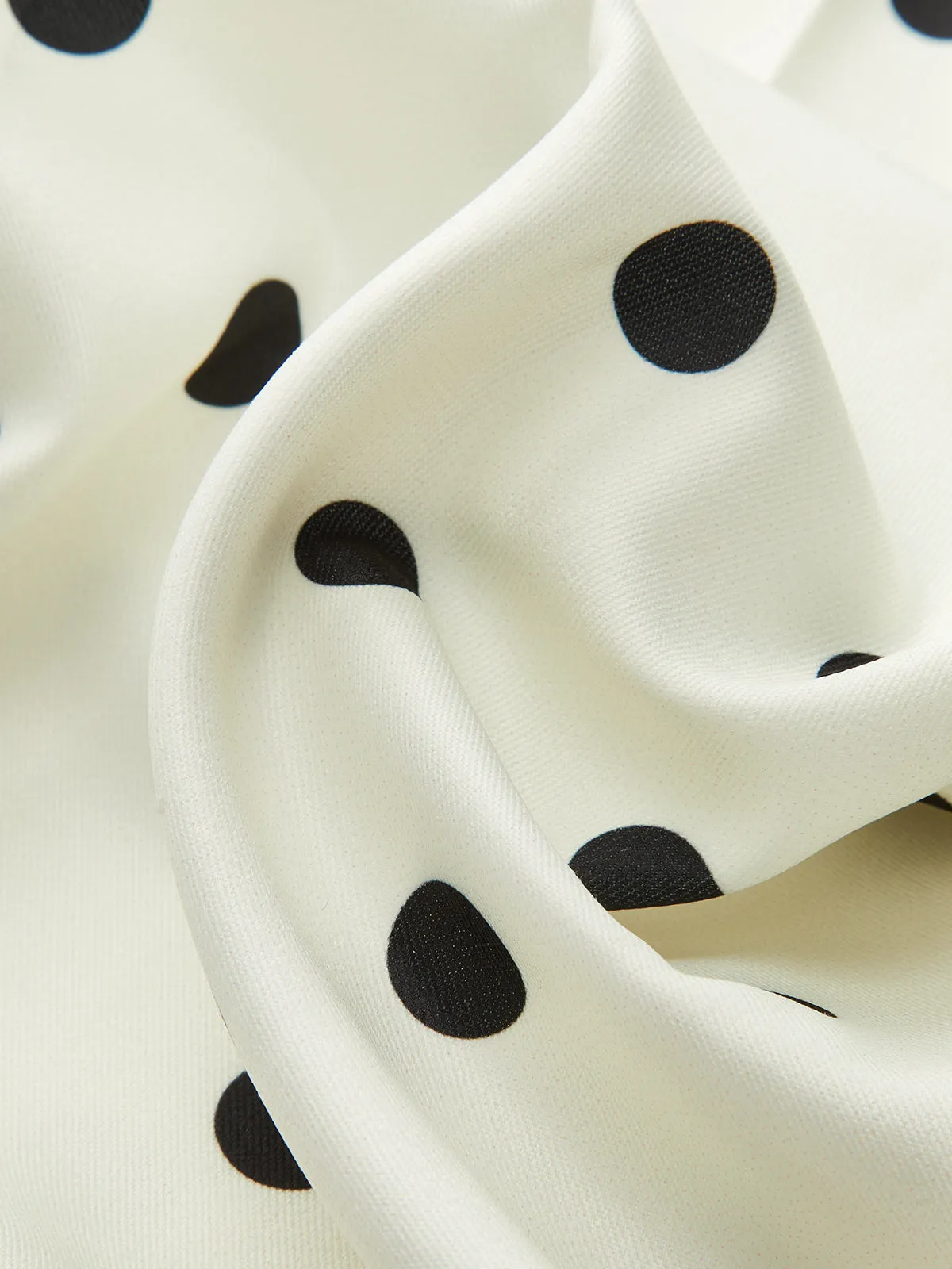 Polka Dot Square Neck Maxi Dress sold by COMMENSE product image thumbnail 3