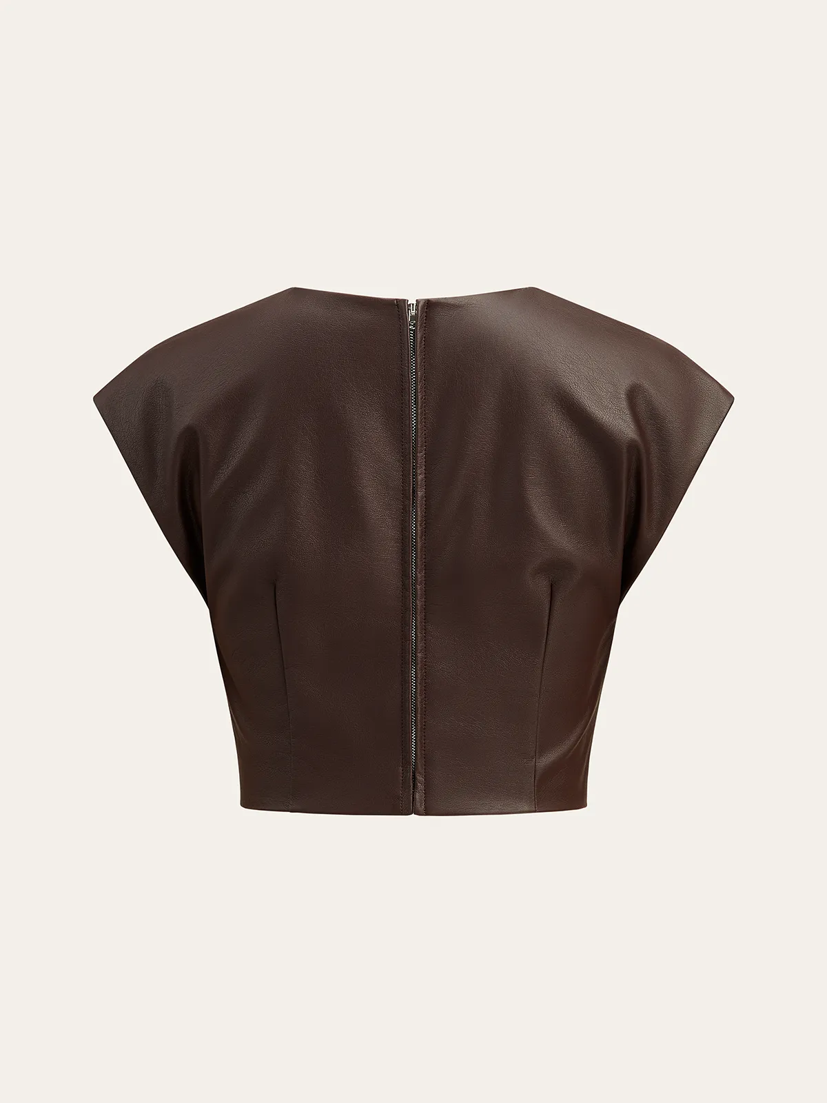 Faux Leather Knotted Top sold by COMMENSE product image thumbnail 2