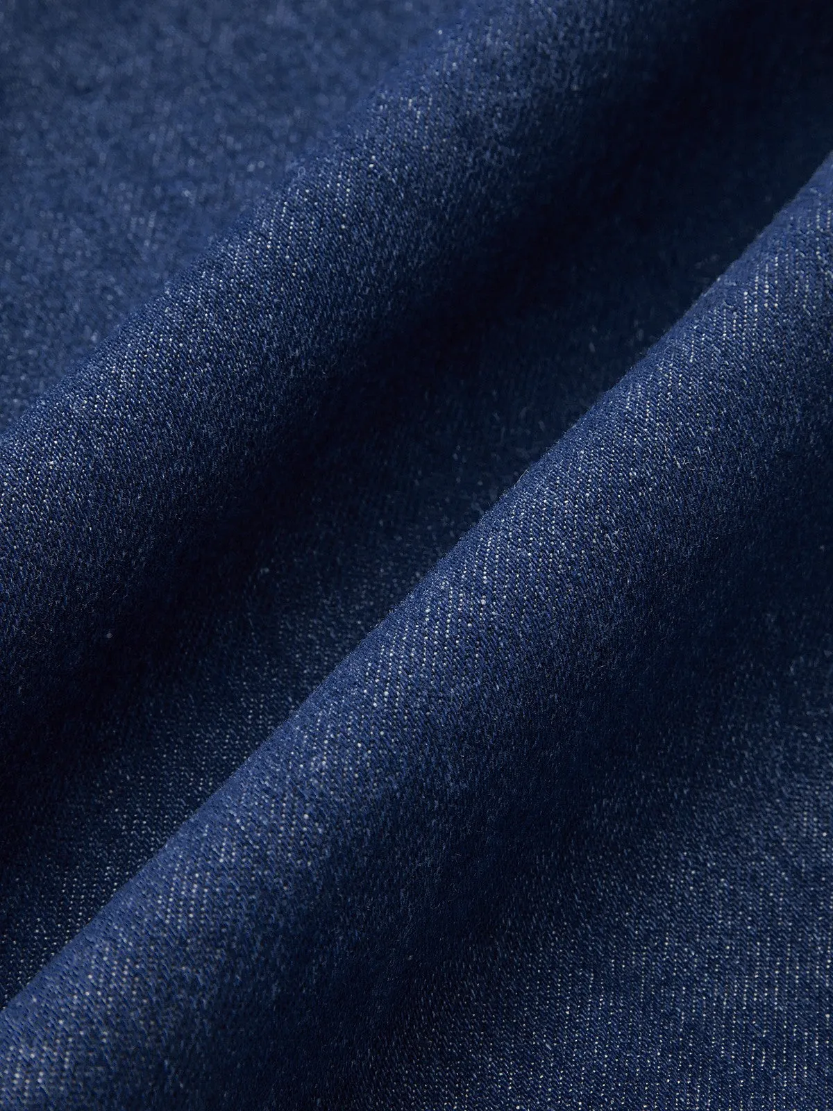 Denim Lace Trim Lapel Mini Dress sold by COMMENSE product image thumbnail 5