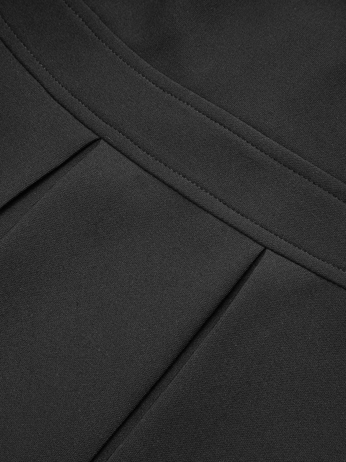 Keyhole Neckline Pleated Mini Dress with Belt sold by COMMENSE product image thumbnail 4