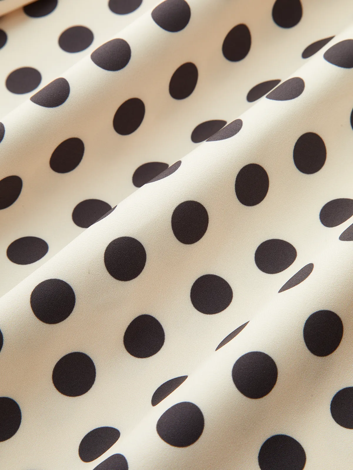 Polka Dot Smocked Waist Midi Skirt sold by COMMENSE product image thumbnail 3