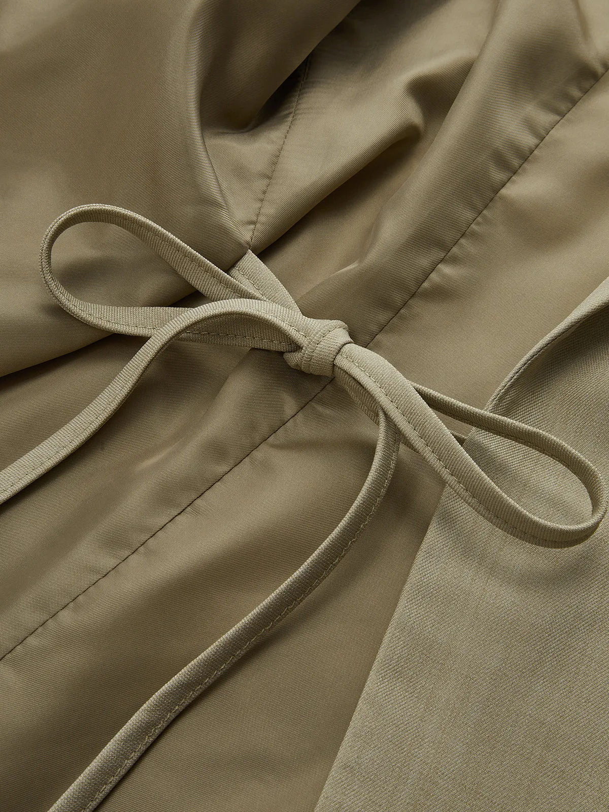 Sleeveless Lapel Tie-Waist Vest sold by COMMENSE product image thumbnail 5