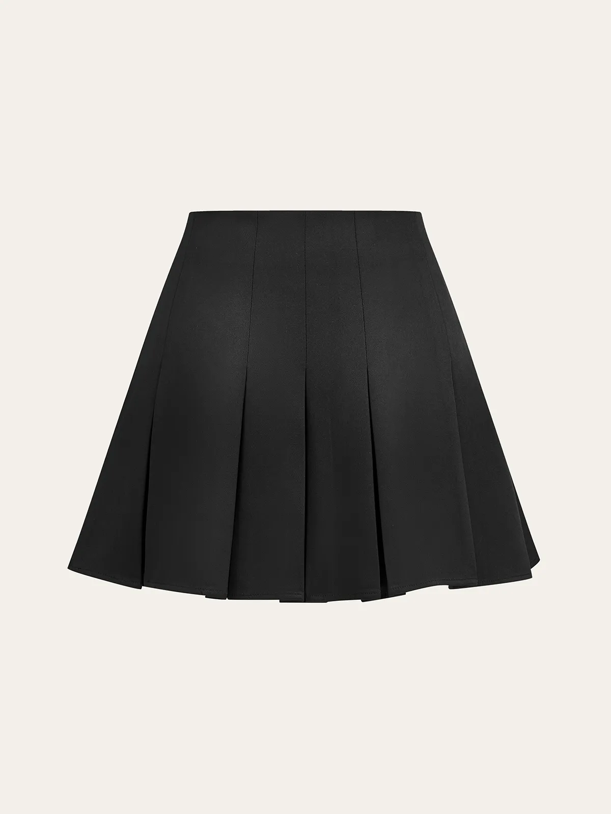 Pleated Mini Skirt with Decor Button sold by COMMENSE product image thumbnail 2