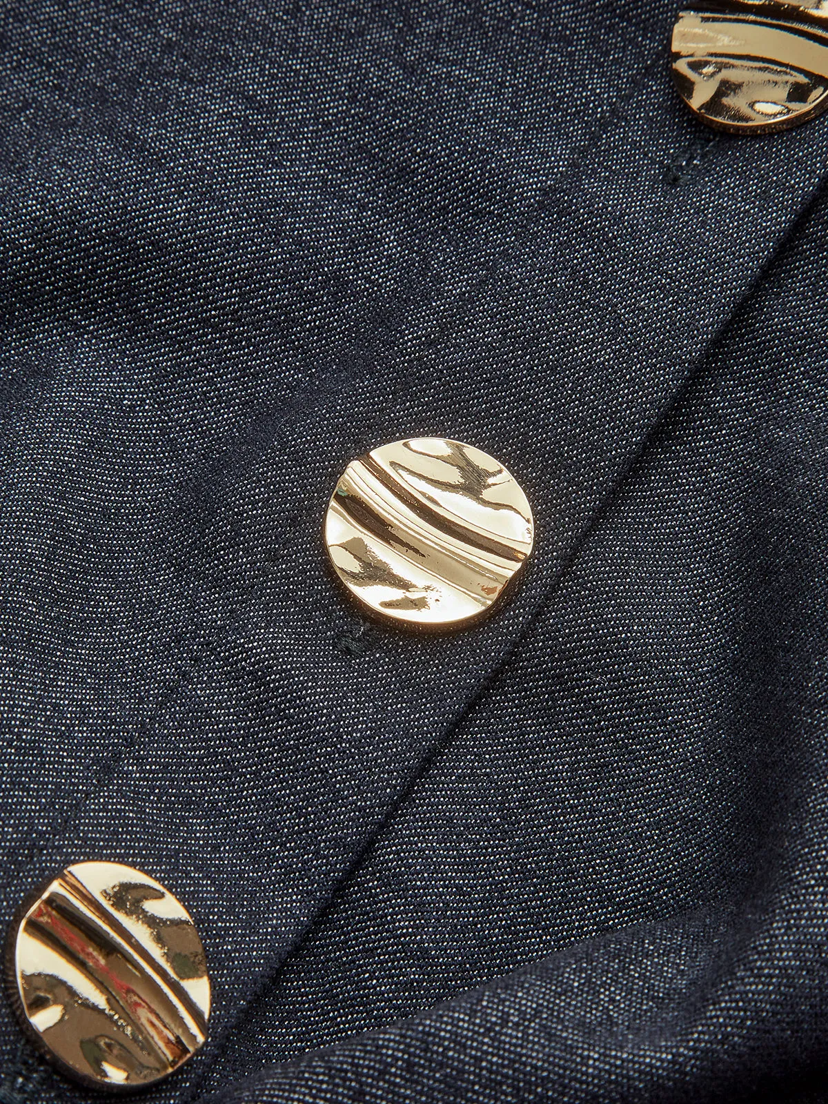 Metal Button Twist Shirt sold by COMMENSE product image thumbnail 3