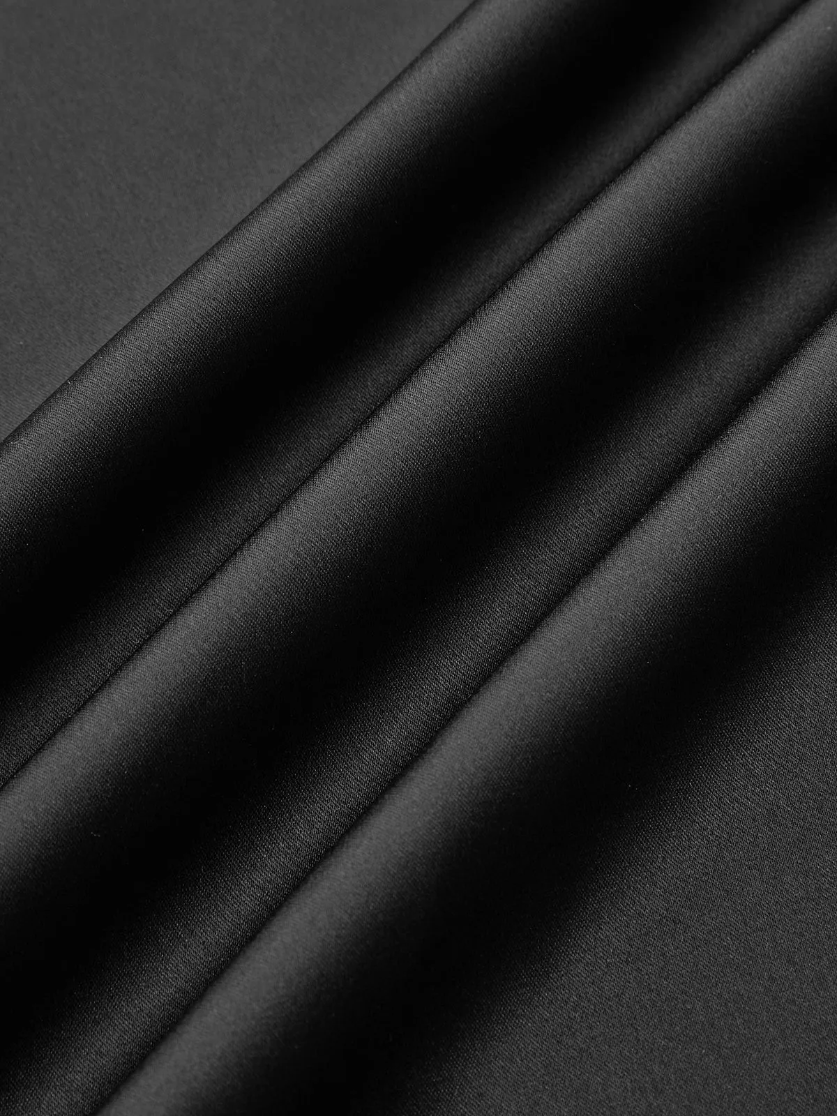 Metal Buckle Satin Slit Midi Skirt sold by COMMENSE product image thumbnail 4