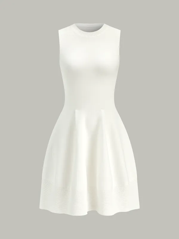 Sleeveless Knit Flare Dress sold by COMMENSE
