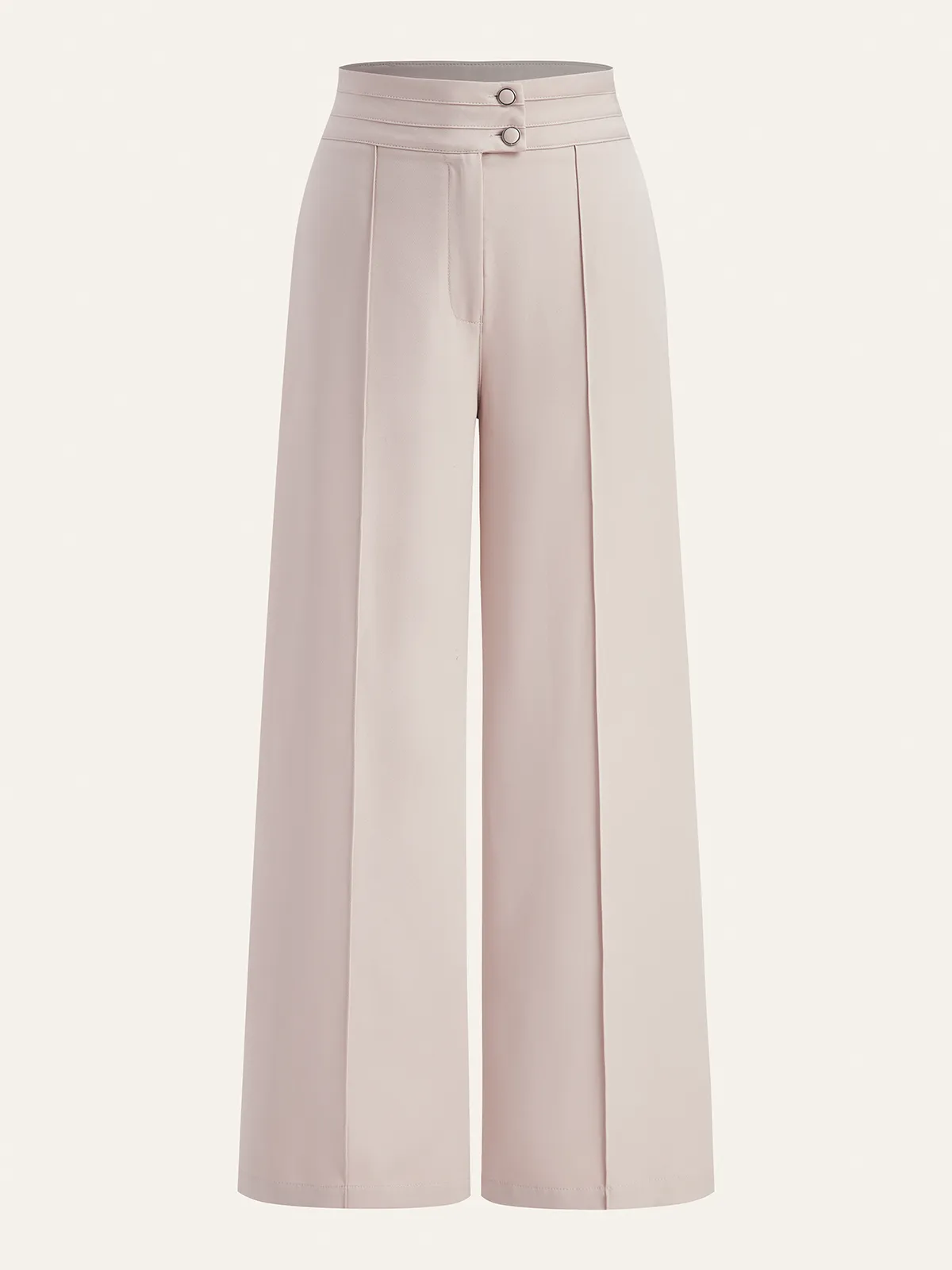 One-Shoulder Ruffled Top and Double-Button Pants Set sold by COMMENSE product image thumbnail 5