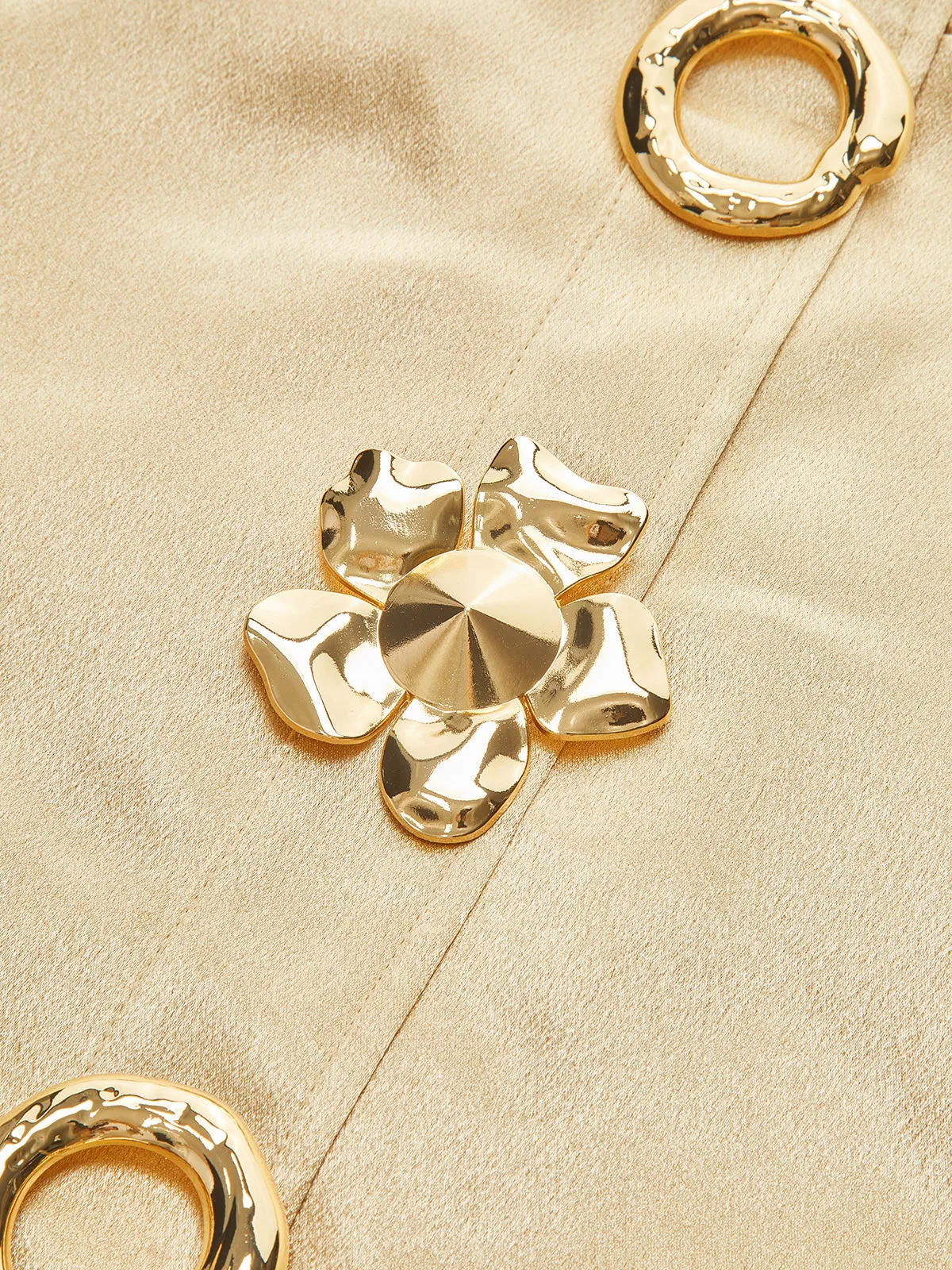 Metal Embellished Strap Mini Dress sold by COMMENSE product image thumbnail 3