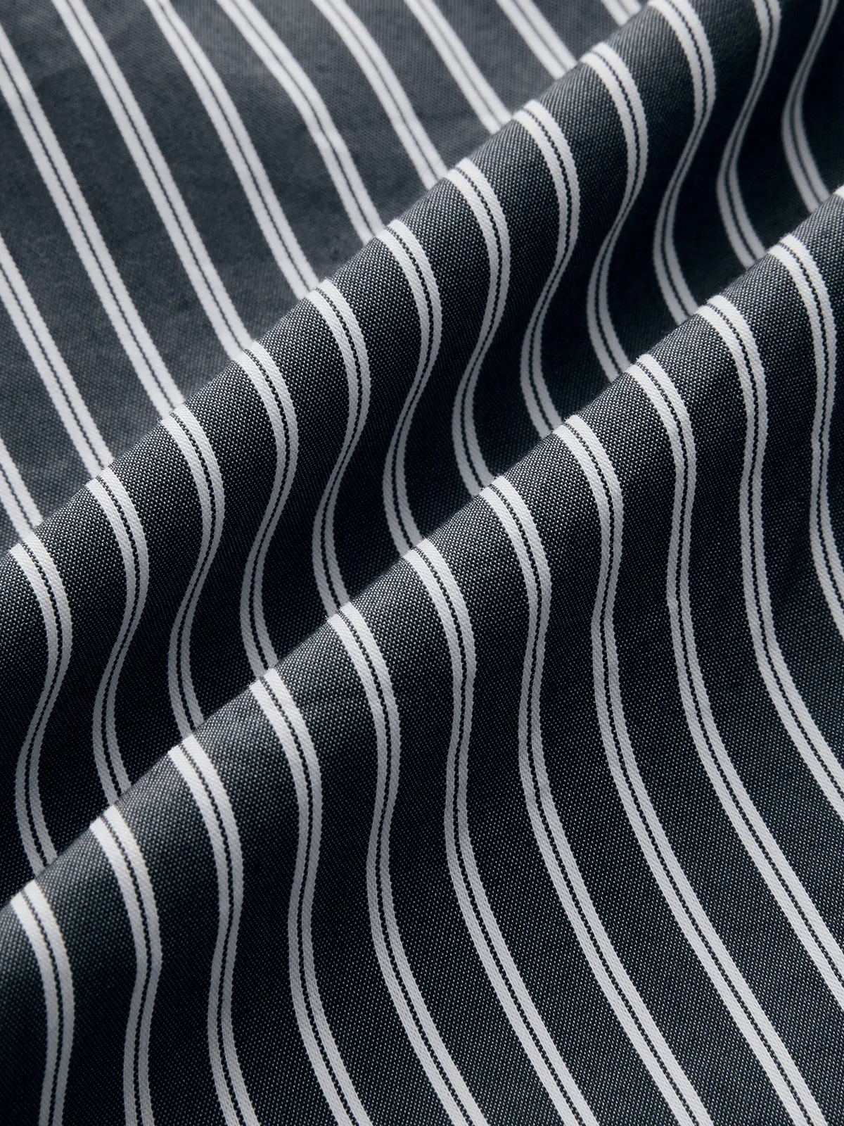 Striped Cinched Waist Cropped Shirt sold by COMMENSE product image thumbnail 5