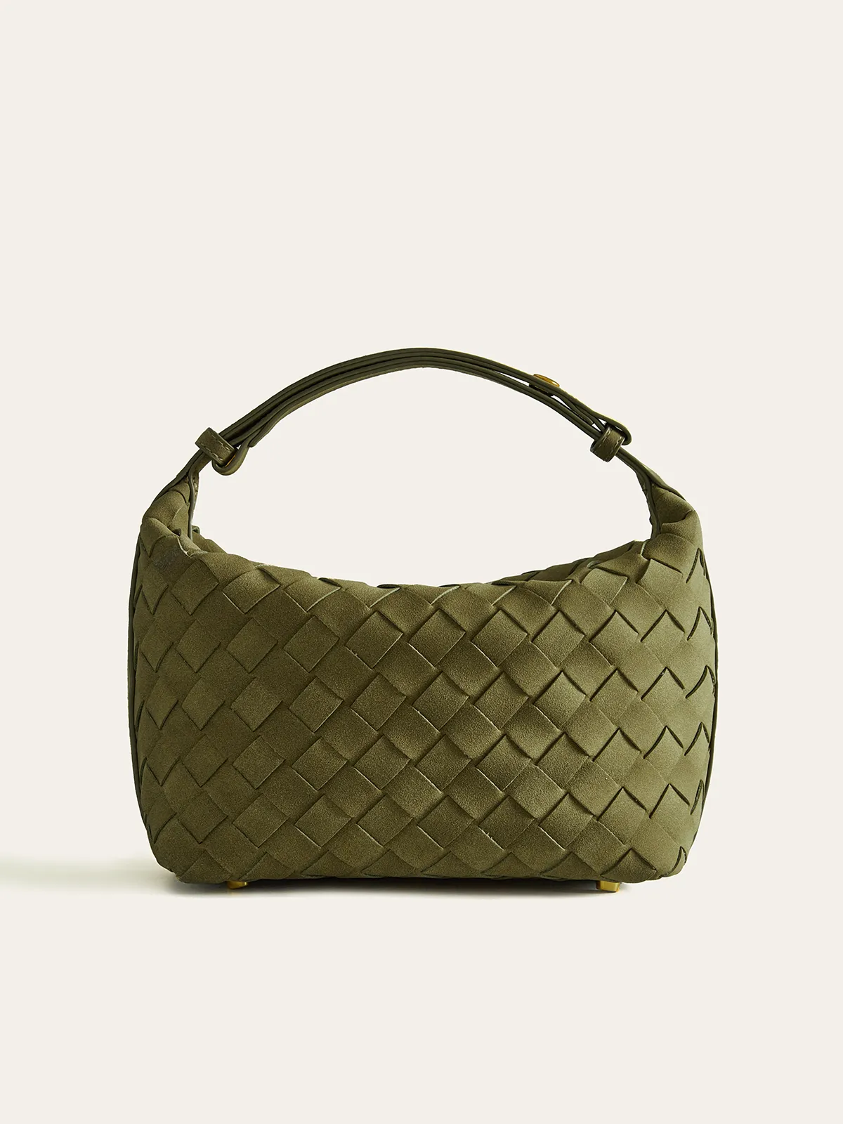 Woven PU Leather Top-Handle Bag sold by COMMENSE product image thumbnail 4