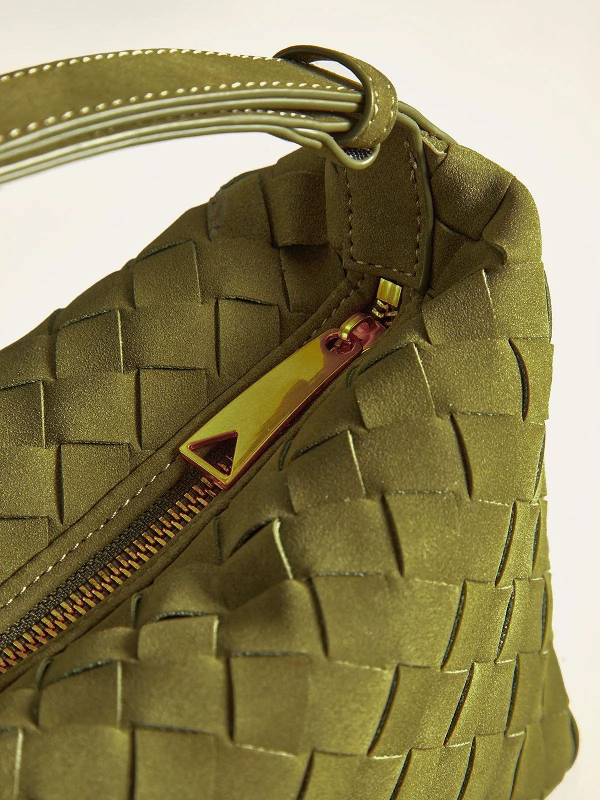 Woven PU Leather Top-Handle Bag sold by COMMENSE product image thumbnail 5