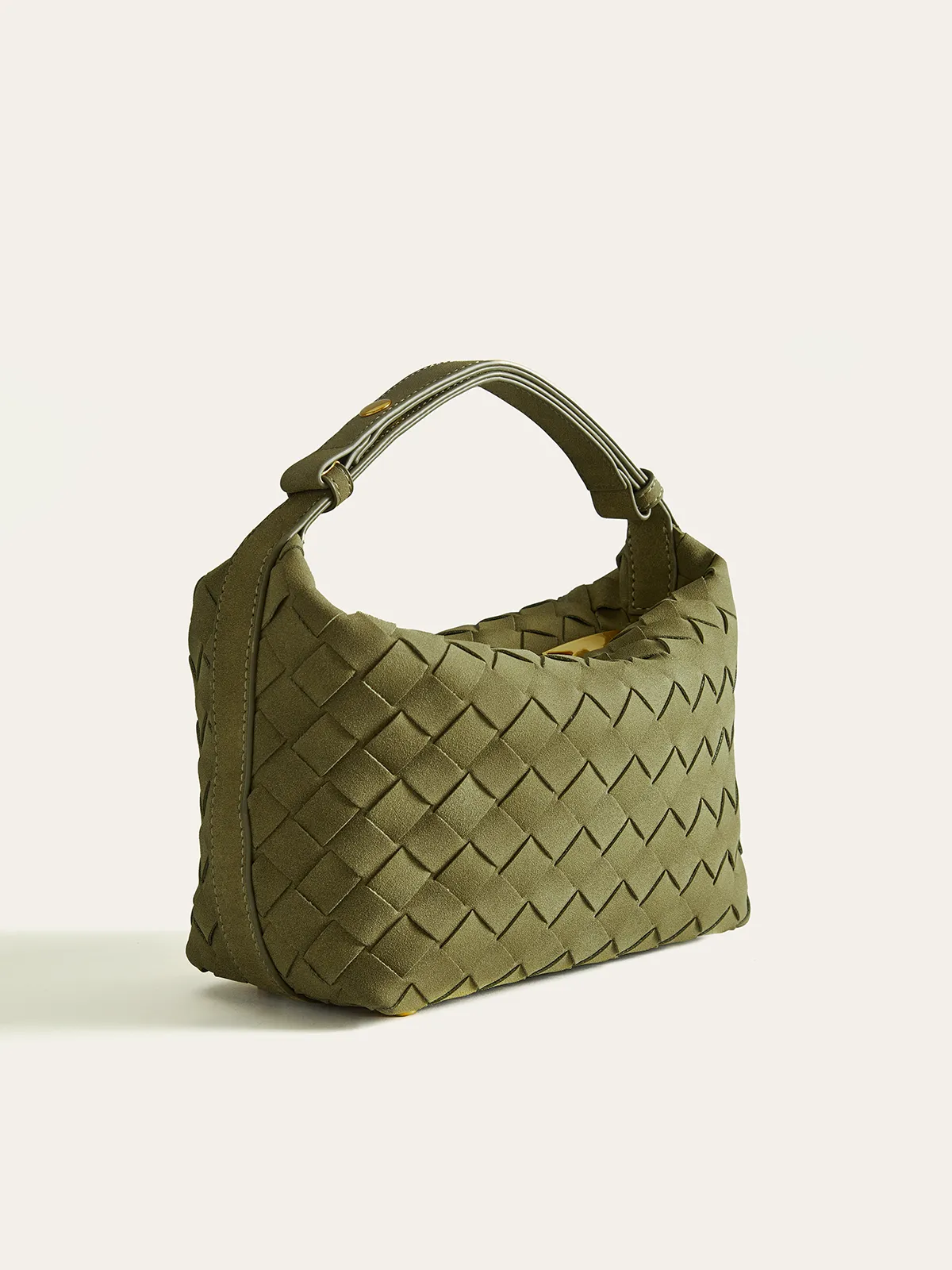 Woven PU Leather Top-Handle Bag sold by COMMENSE product image thumbnail 2