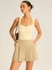 Cotton Blend Mid-Waist Pleated Shorts sold by COMMENSE