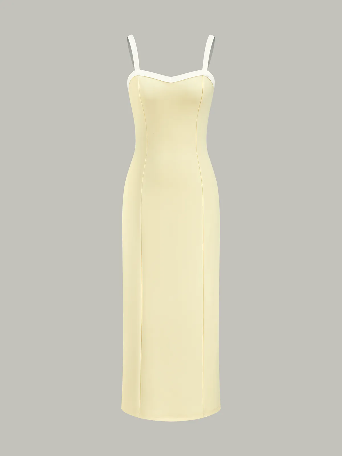 Contrast Trim Strappy Midi Dress sold by COMMENSE product image thumbnail 2