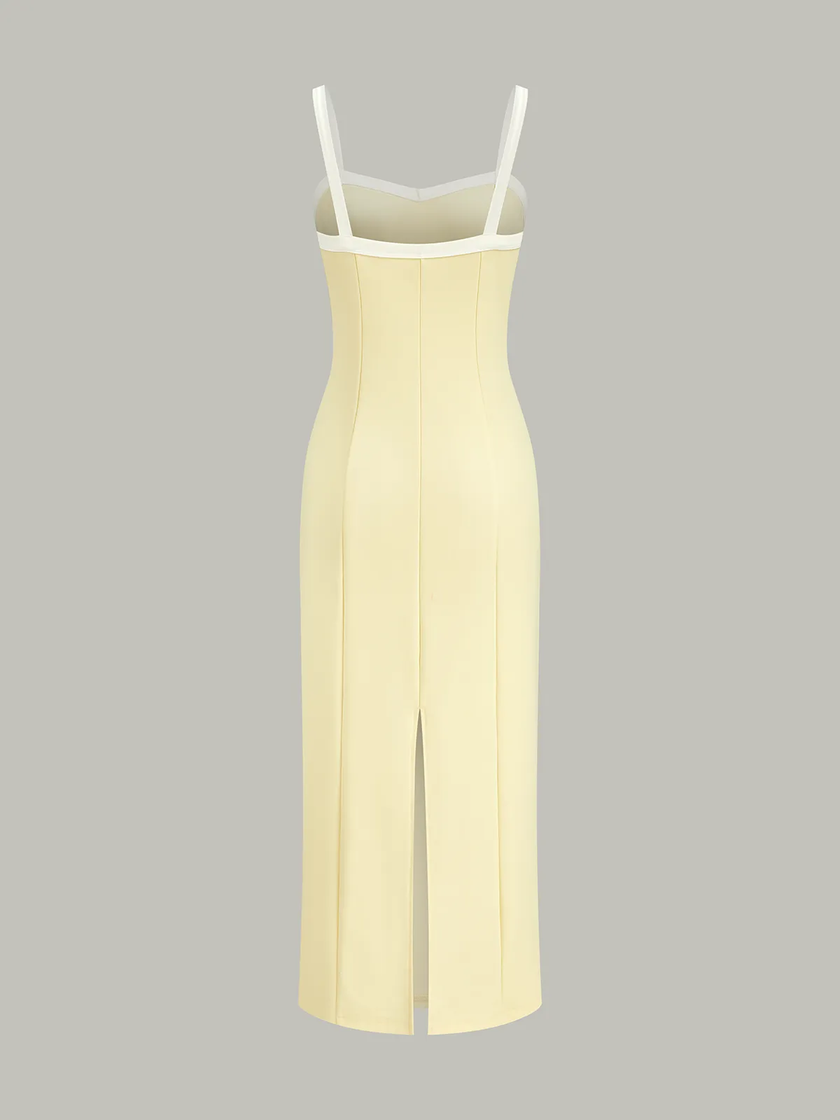 Contrast Trim Strappy Midi Dress sold by COMMENSE product image thumbnail 3