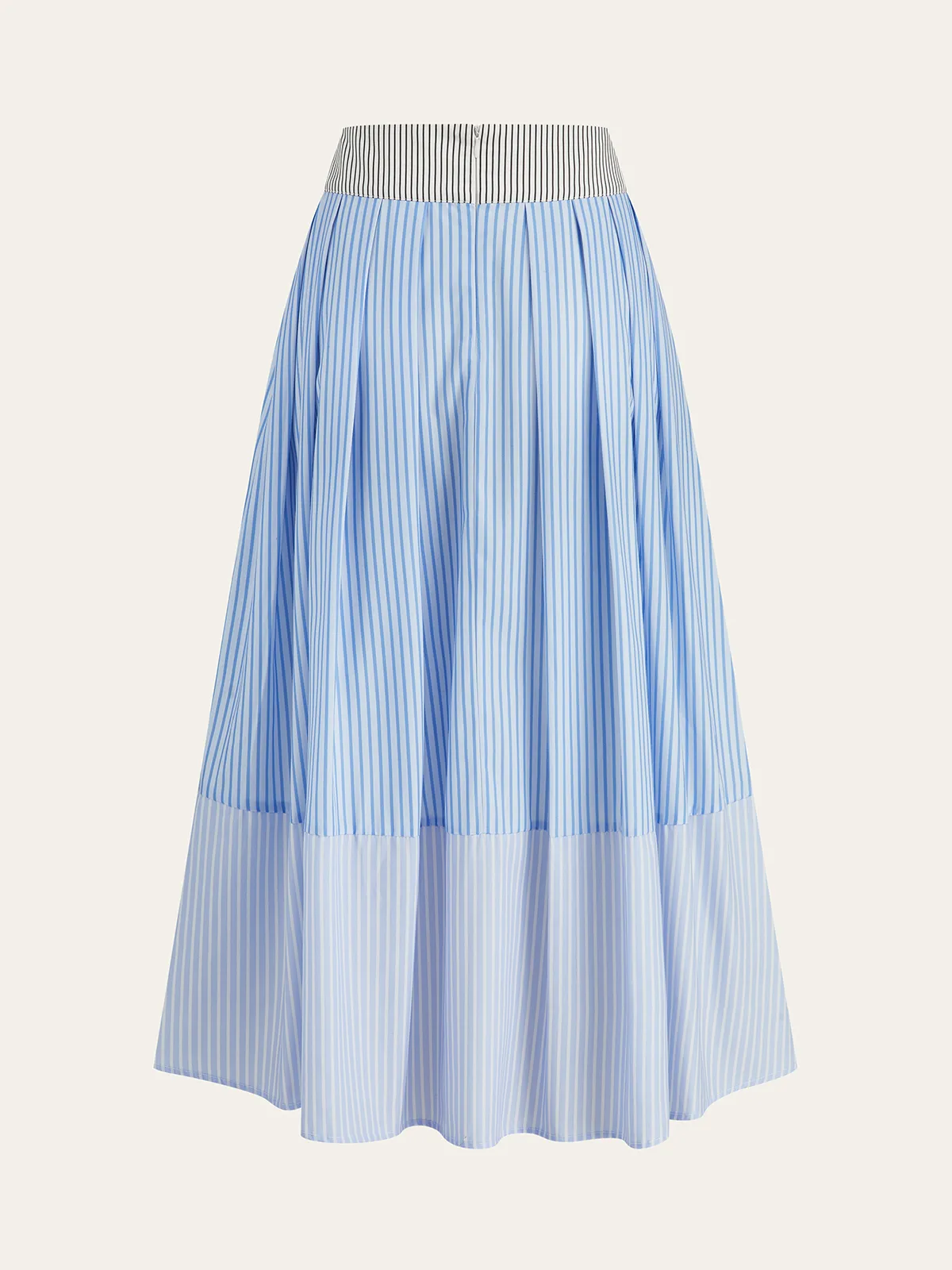 Metal Detail Striped Maxi Skirt sold by COMMENSE product image thumbnail 2