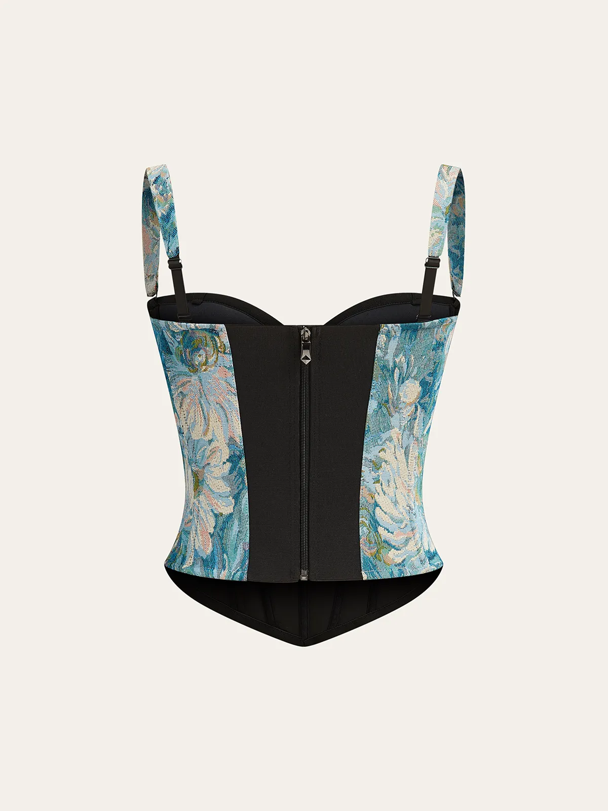Floral Jacquard Corset Top sold by COMMENSE product image thumbnail 4