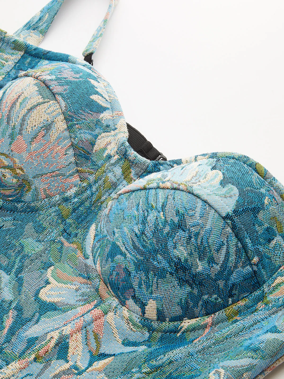 Floral Jacquard Corset Top sold by COMMENSE product image thumbnail 2