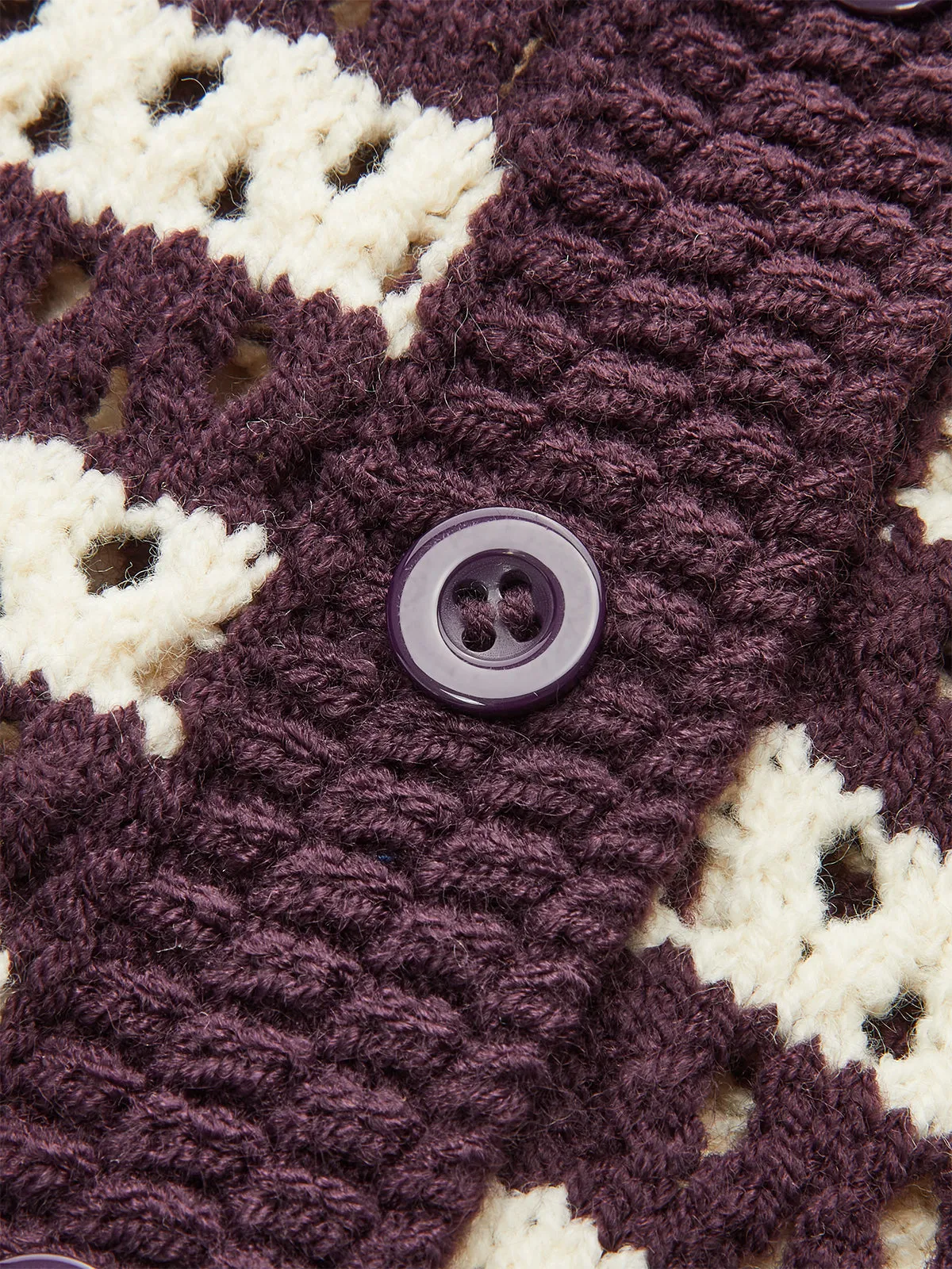 Striped Crochet Knit Cardigan sold by COMMENSE product image thumbnail 4