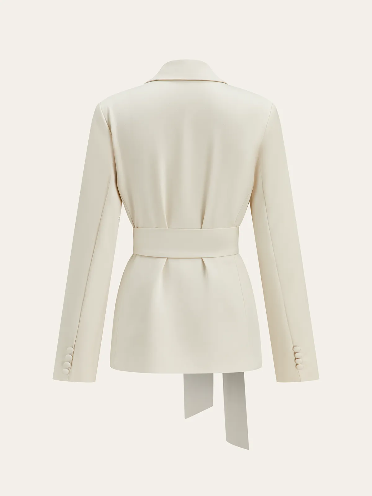 Long Sleeve Belted Blazer sold by COMMENSE product image thumbnail 3