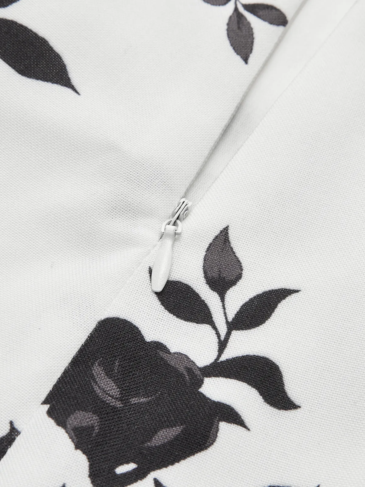 Floral Print Backless Flare Dress sold by COMMENSE product image thumbnail 3