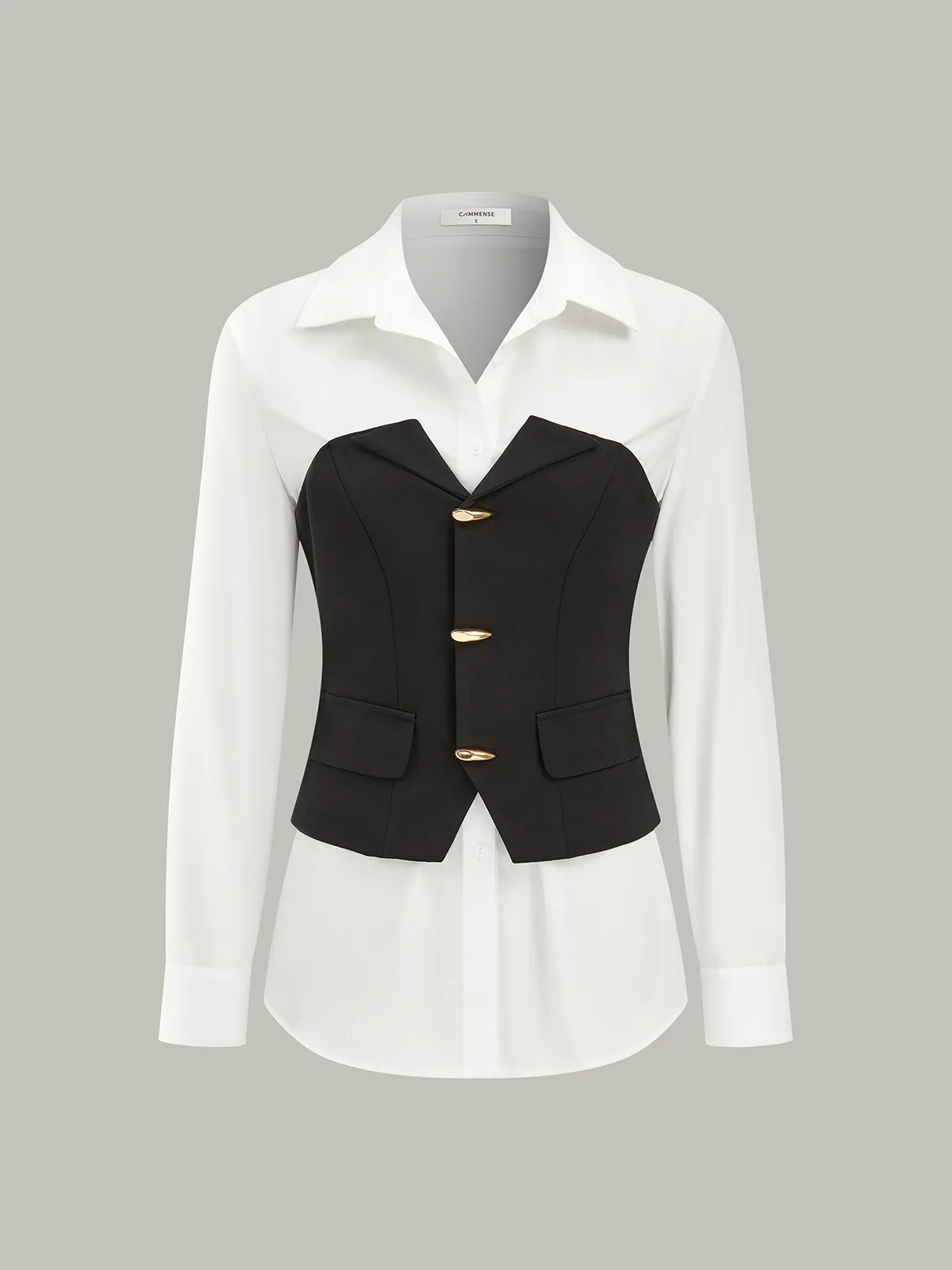 2 in 1 Long Sleeve Shirt sold by COMMENSE