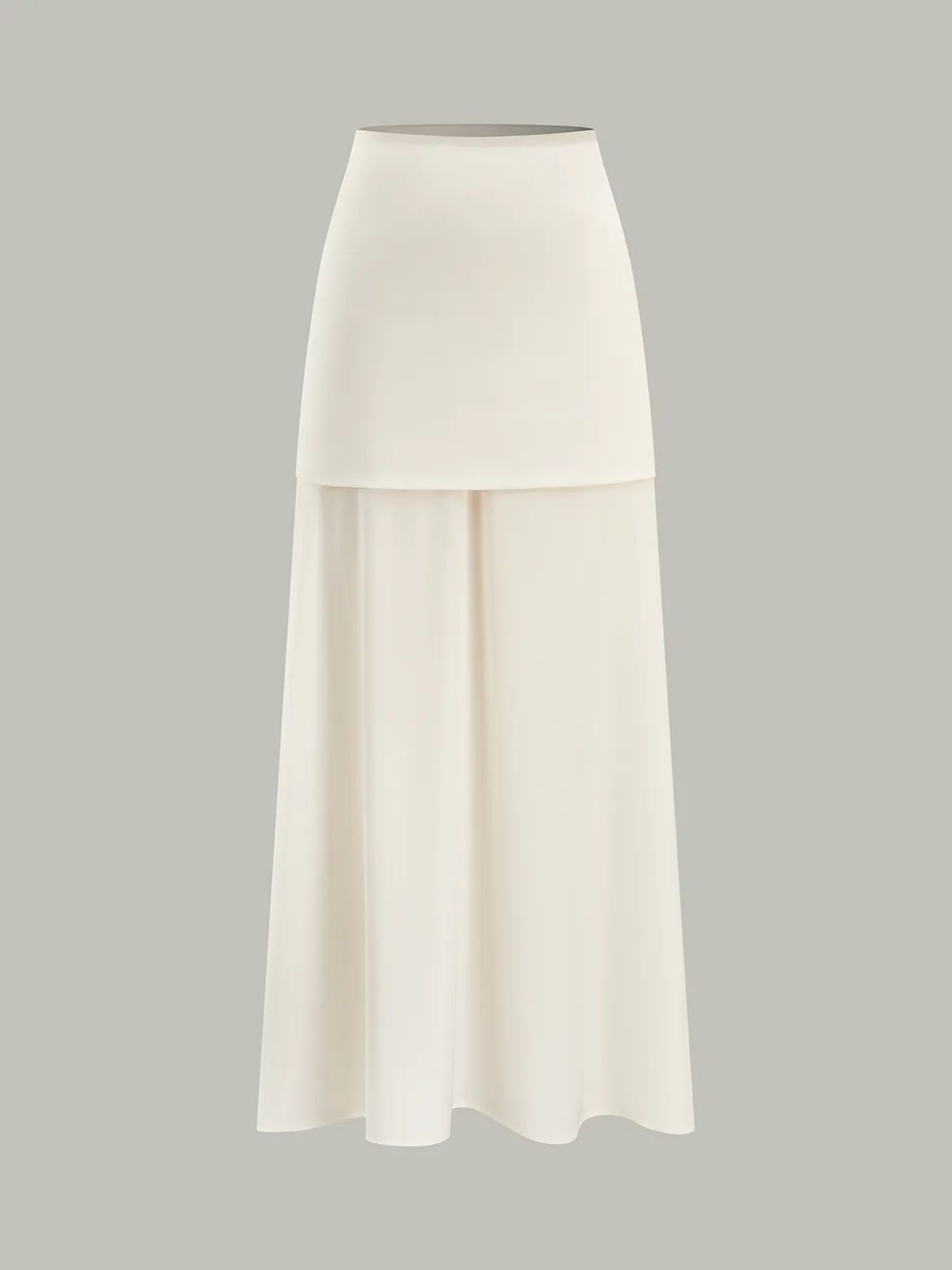 Layered Satin Maxi Skirt sold by COMMENSE