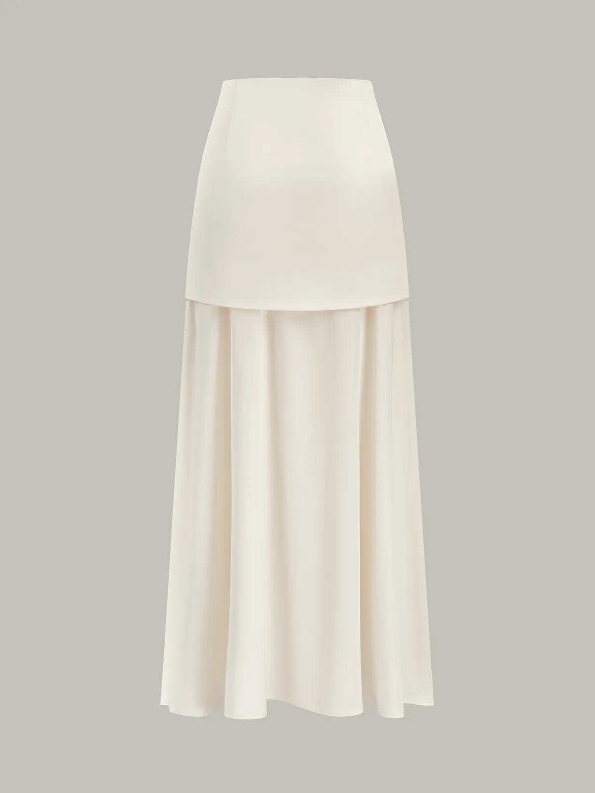 Layered Satin Maxi Skirt sold by COMMENSE product image thumbnail 2