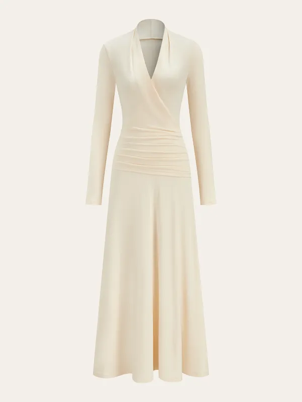 Pleated Fishtail Long Dress sold by COMMENSE