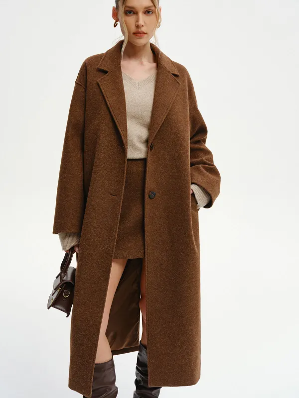 Oversized Tweed Long Coat sold by COMMENSE