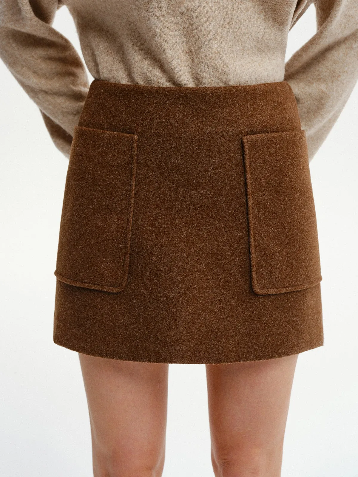Decor Pocket Tweed Mini Skirt sold by COMMENSE product image thumbnail 5