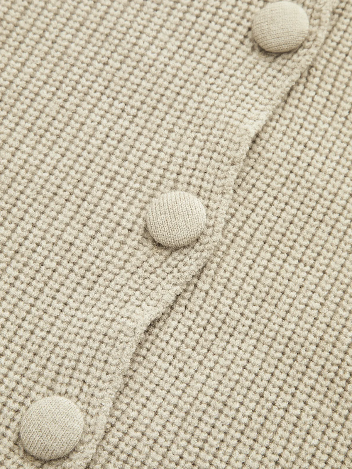 Wool-Blend Peplum Hem Cardigan sold by COMMENSE product image thumbnail 3