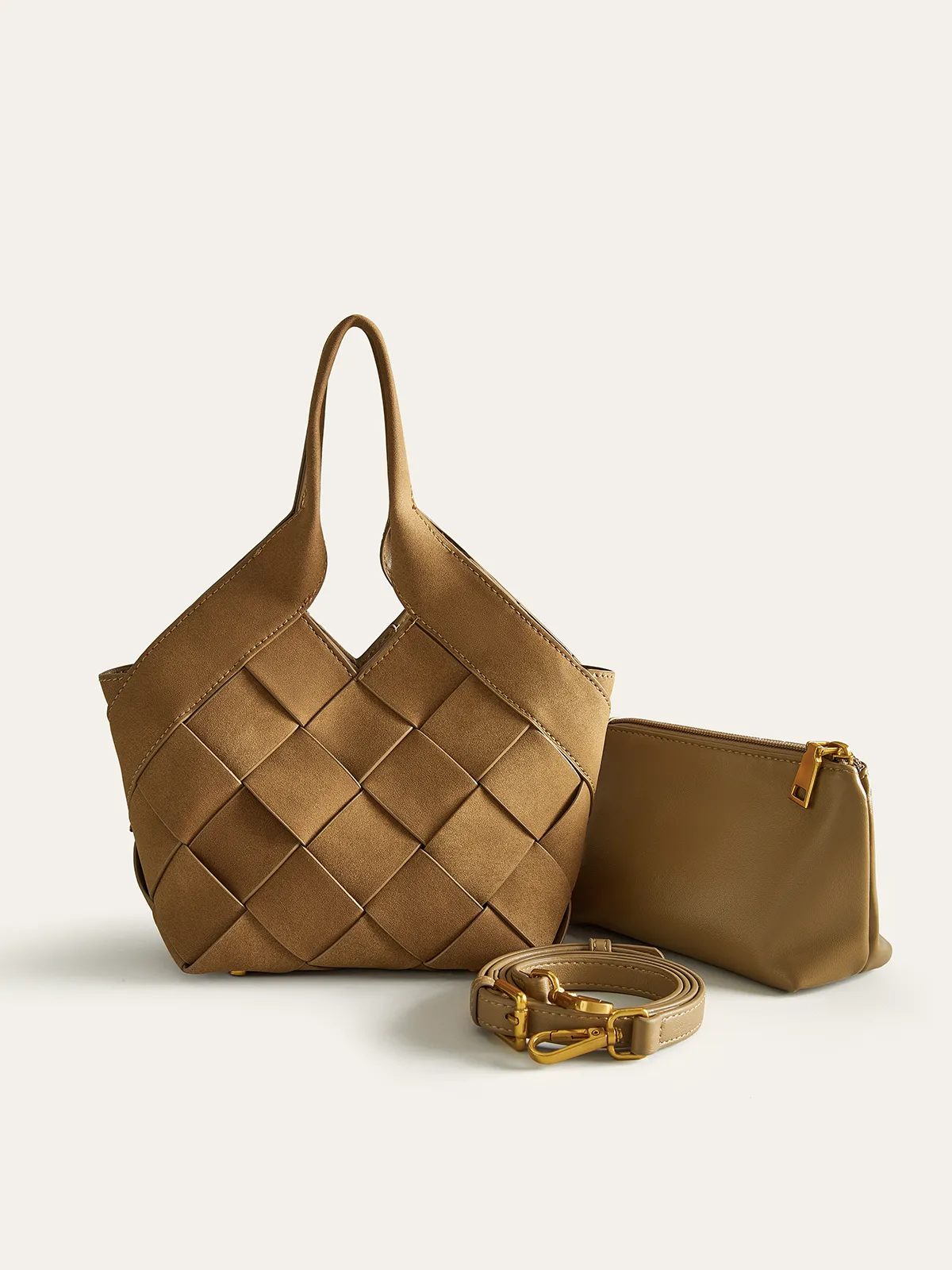 Woven PU Tote Bag sold by COMMENSE product image thumbnail 4